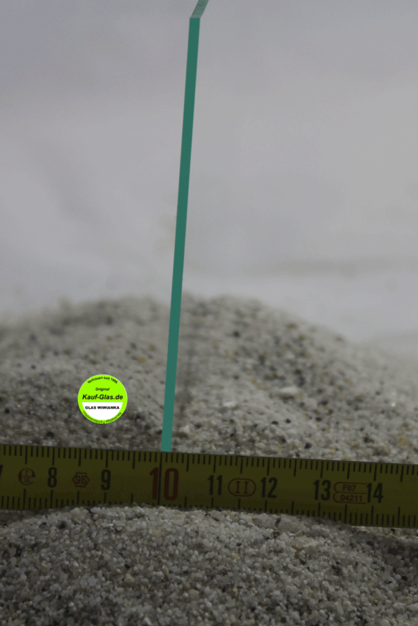 Glas 2mm Detail Schnittkante